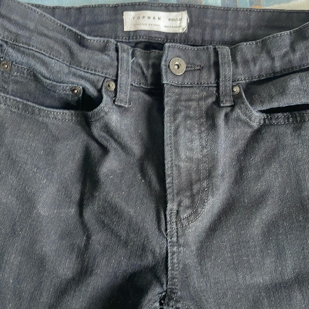 Top man men’s black skinny jeans w30/L32